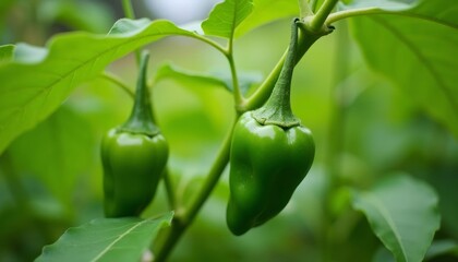  Freshly harvested green peppers ready for the kitchen