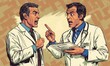 © jambulart - Two doctors arguing about a patient's records.