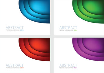 Poster - graphic vector curve line overlap background for text and message design