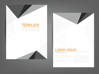 Poster - Header flyer business brochure vector graphic with space for text and message design