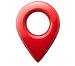 © Ali - Red location icon, location pointer symbol and red map pin on a transparent background