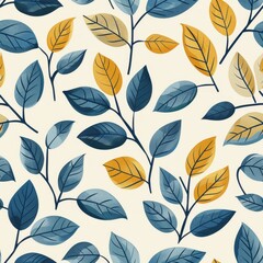 leaves pattern pattern, green. ai generated