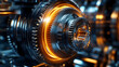 © john - Rotating gear, Industrial and Engineering concept