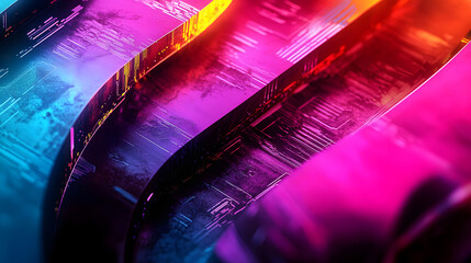 Poster - Abstract technology background