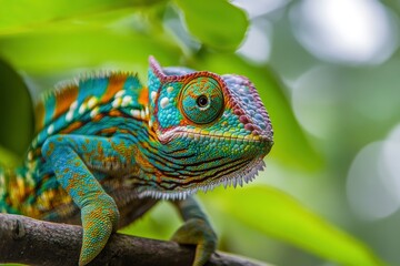 Colorful Chameleon - generative ai