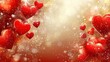 © rahwik - valentine background with hearts