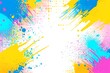 © HridoyDesigns - Vibrant splash pop art frame background