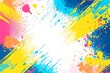 © HridoyDesigns - Vibrant splash pop art frame background