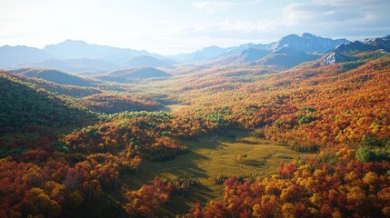 Sticker - Autumnal Mountain Range