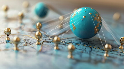Poster - Global Network Connection Concept.