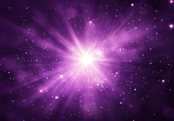 Wall Mural - Purple Light Burst.