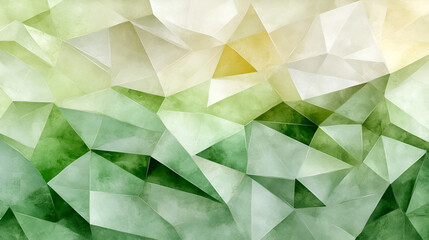 Aufkleber - Abstract geometric design with green and yellow hues creating a modern textured background