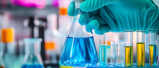 Poster - Laboratory Experiment with Colorful Solutions in Glassware