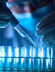 Poster - Laboratory Experiment with Pipette and Test Tubes