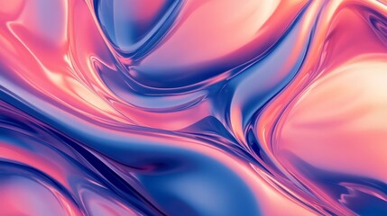 Wall Mural - Abstract liquid pattern with pink and blue swirls, vibrant and dynamic background. Modern art and design concept