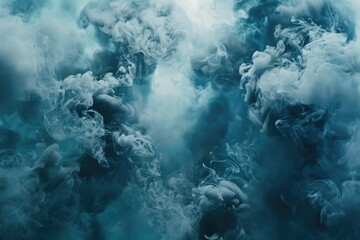 Wall Mural - A close-up shot of a thick cloud of smoke, suitable for use in images about pollution, industry, or atmospheric phenomena