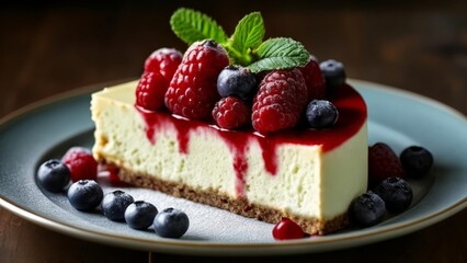 Sticker -  Deliciously decadent cheesecake with a fruity twist