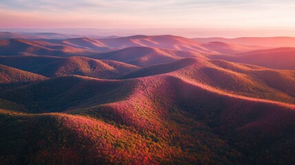 Sticker - Sunrise Over Rolling Hills