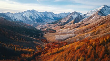 Sticker - Autumnal Mountain Landscape