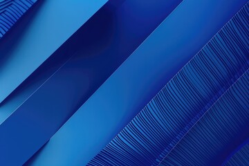 Poster - A close-up view of a bright blue abstract background with intricate details