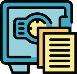 Poster - Deposit box is securing important documents, ensuring their safety and protection over time