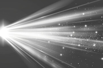 Poster - a vibrant starburst on a classic black and white background, ideal for use in designs where a pop of