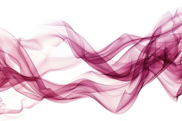 Wall Mural - A close up shot of a smoke wave on a white background, great for adding depth and interest to any design