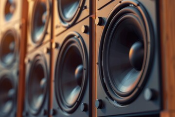 Wall-mounted speaker array