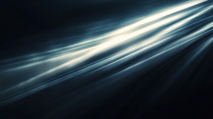 Wall Mural - Ethereal Light Waves in a Dark Background