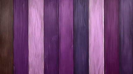 Aufkleber - A vibrant wooden paneling showcasing rich shades of purple and brown in a contemporary interior setting