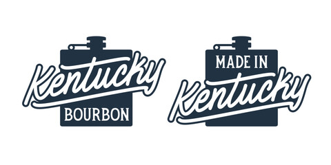 Wall Mural - kentucky. hand drawn usa state name calligraphy on white background. modern typography for t shirt p