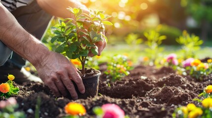 Wall Mural - Planting a New Life