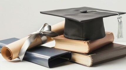 Poster - Graduation Cap, Diploma, and Books