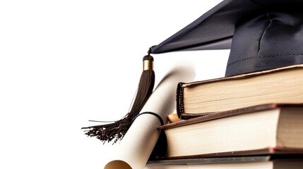 Poster - Graduation Cap and Diploma on Books