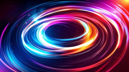 Wall Mural - Colorful Swirling Light in Abstract Background