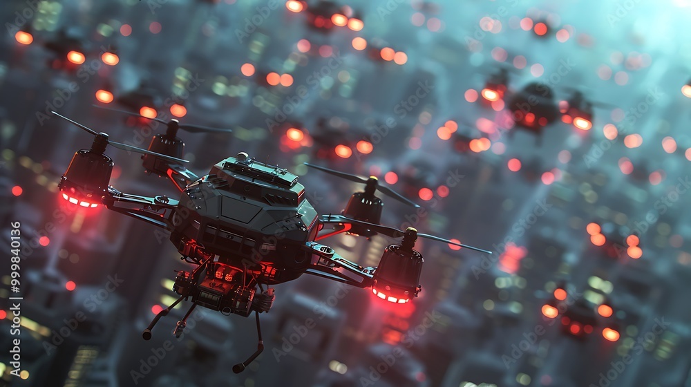 Autonomous drone swarm programming team, collective AI: A team of ...