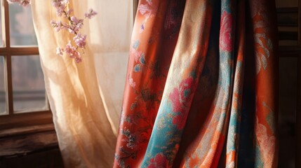 Colorful Drapery and Soft Light