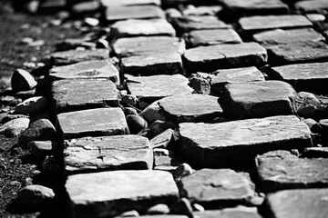 Poster - Exploring black and white contrast  highlighting textures and shapes through light and shadow
