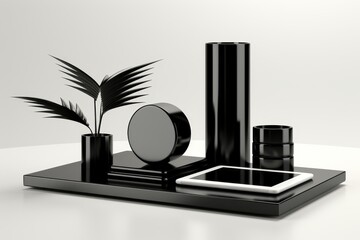 Poster - Elegant modern device on a clean background  merging technology with minimalist aesthetics