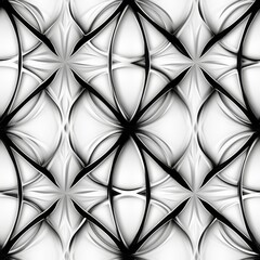 Poster - Creating symmetrical patterns in black and white  emphasizing balance and visual harmony
