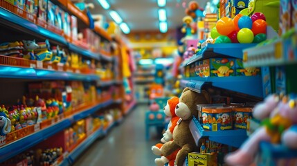 toys department in a store