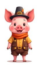 Wall Mural - pig cartoon