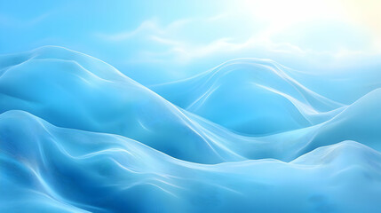 Abstract Blue Wavy Backgrounds for Design