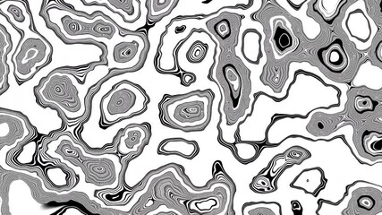 Poster - Animated wavy line motion graphic background. Seamless looped Abstract motion graphic, Abstract moving topographic map lines. Moving wavy line striped