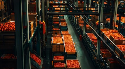 Poster - A large-scale agricultural industry revolutionizing farming with modern innovations
