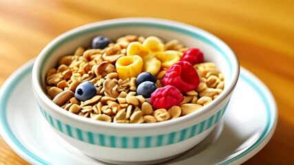 Wall Mural -  A colorful and healthy breakfast bowl