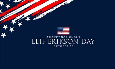 Happy Leif Erikson Day, social media post, posters, greeting cards. vektor background .