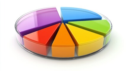 Poster - a clear, colorful pie chart illustrating the distribution of a company's operating costs, with each 