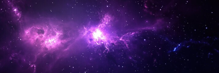 Wall Mural - brilliant purple space backdrop that is artistic