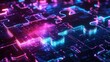 © Theeranan - Futuristic neon puzzle pieces merging on a digital interface, symbolizing API integration and system collaboration